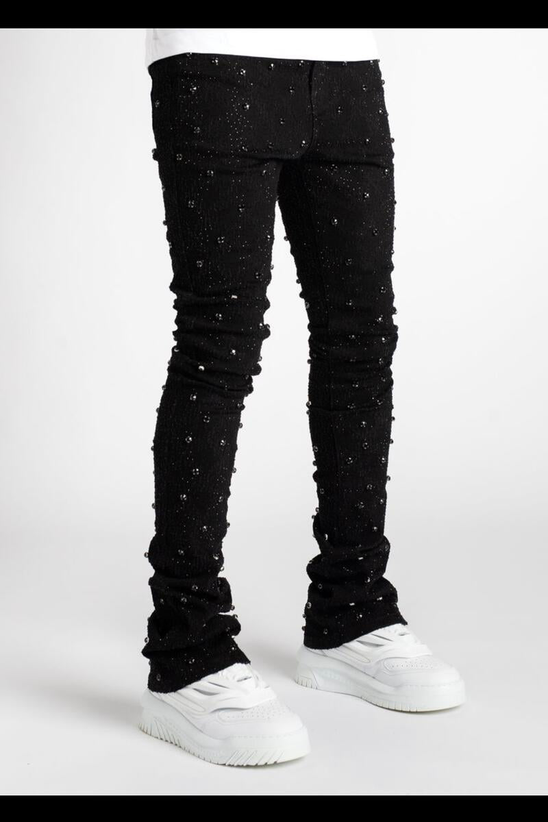 Vicious EMBELLISH RHINESTONE FLARE DENIM