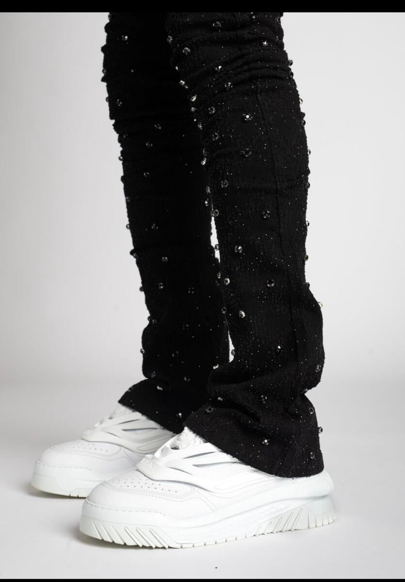 Vicious EMBELLISH RHINESTONE FLARE DENIM