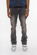 Vicious CARPENTER FLARE DENIM W/ RHINSTONE DETAILS