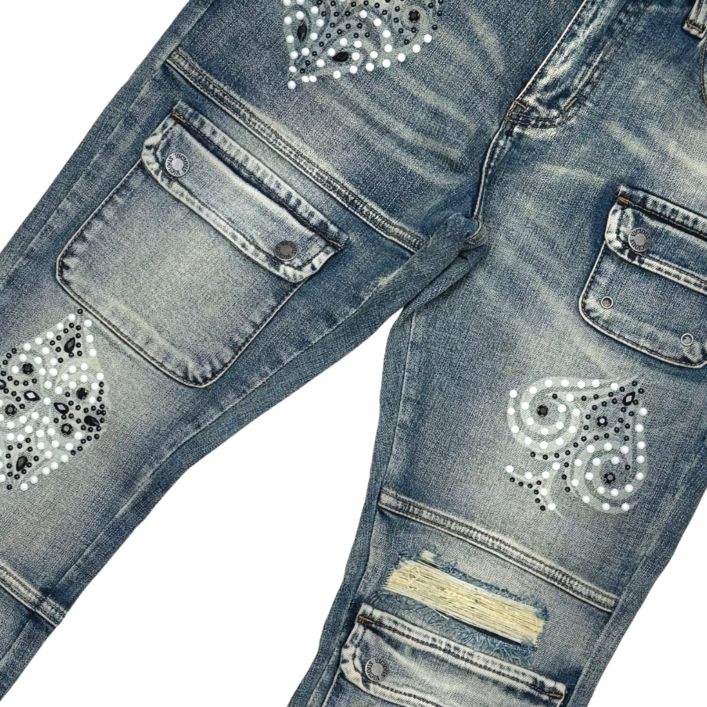 Vicious Cargo Lucky Seven Flare Denim