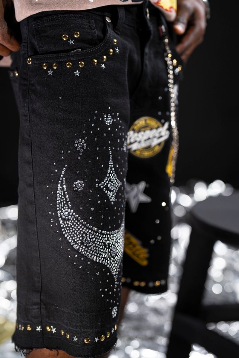 Elite Night Sky Denim Shorts