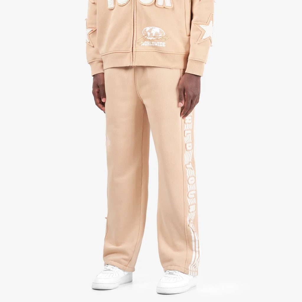 Copper Rivet World Tour Sweatsuit - Beige