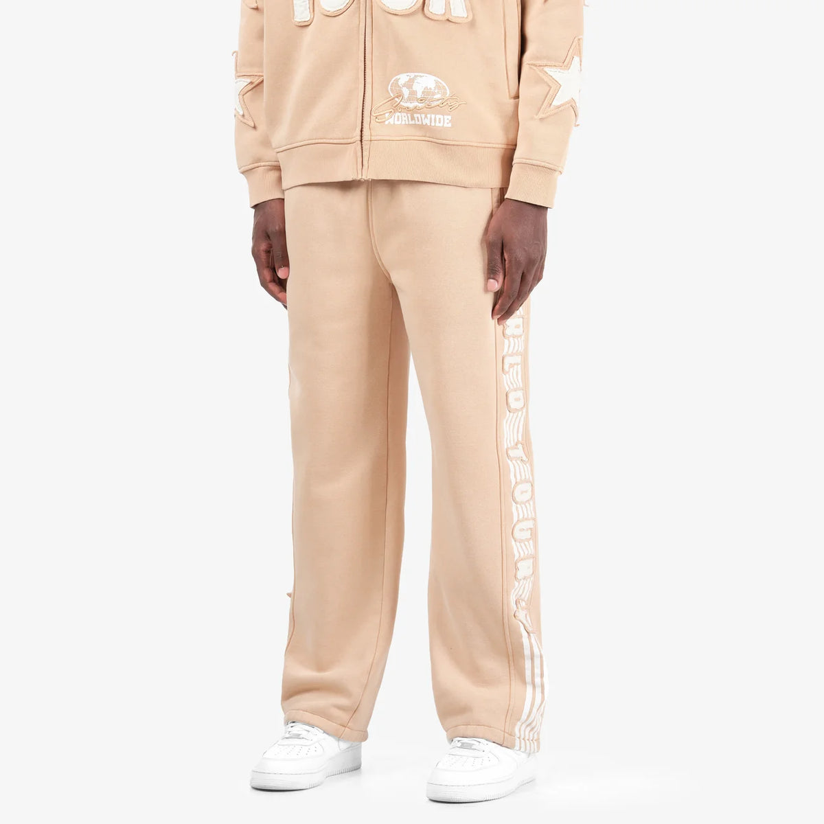 Copper Rivet World Tour Sweatsuit - Beige