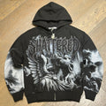 Shattered Hearts Screaming Hoodie - Black