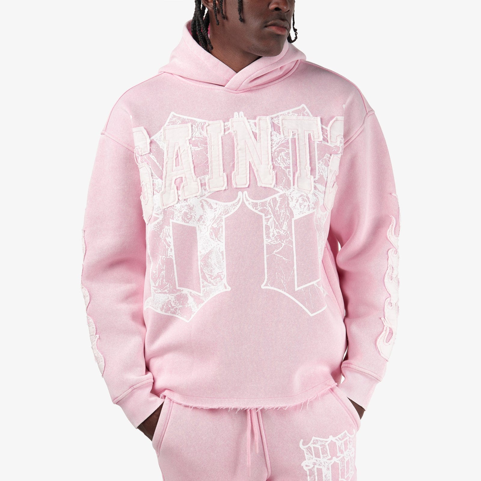 Copper Rivet Saints Fleece Set - Pink