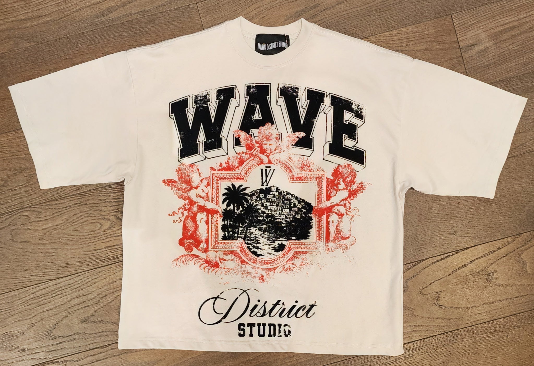 Mr. Wave District Studio Graphic Shirt - Clay
