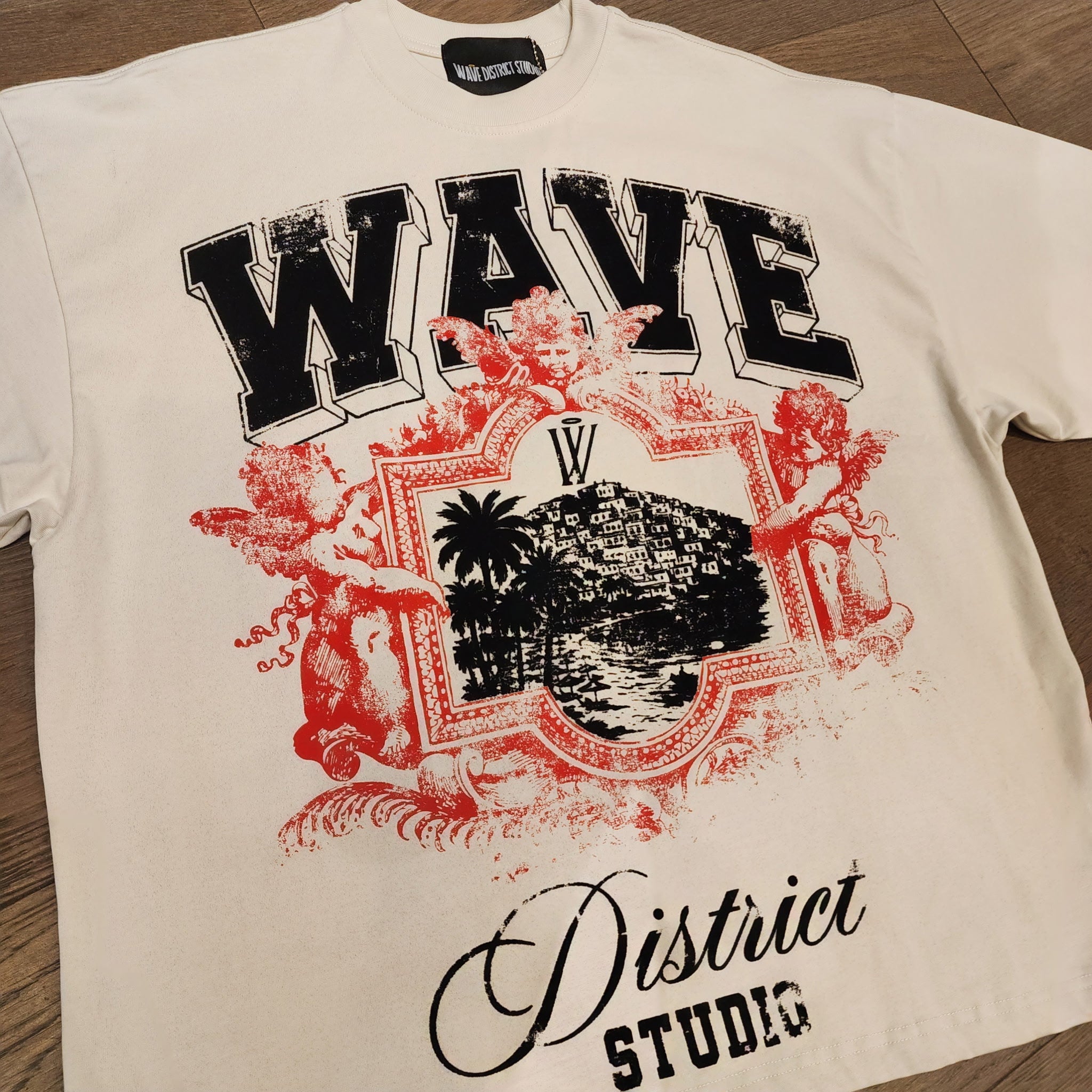 Mr. Wave District Studio Graphic Shirt - Clay