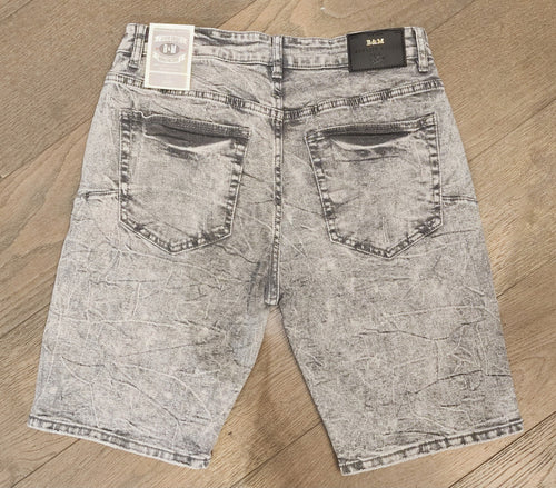B&M Distressed Denim Shorts - Grey