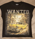 Focus Wanted Vintage Car Shirt - Black