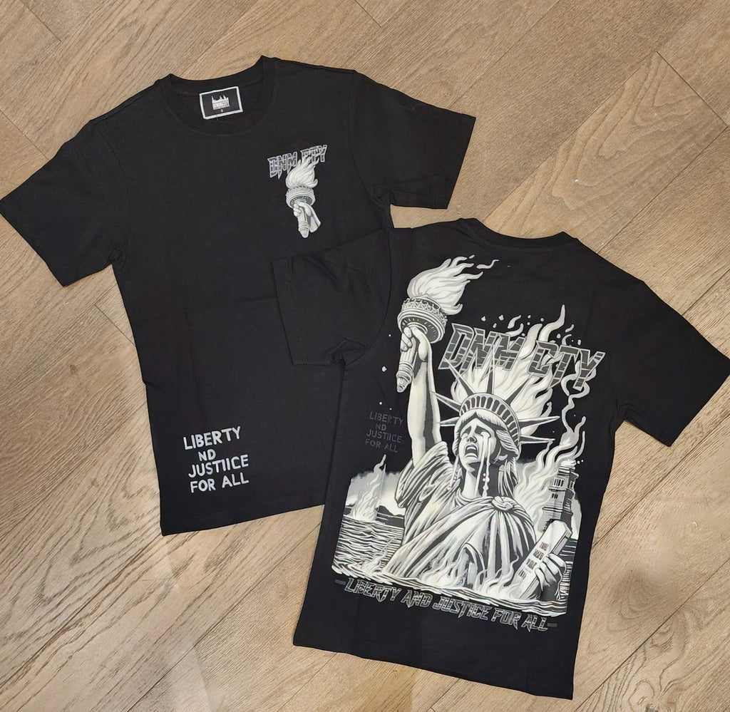 Denim City "Liberty & Justice" Shirt - Black