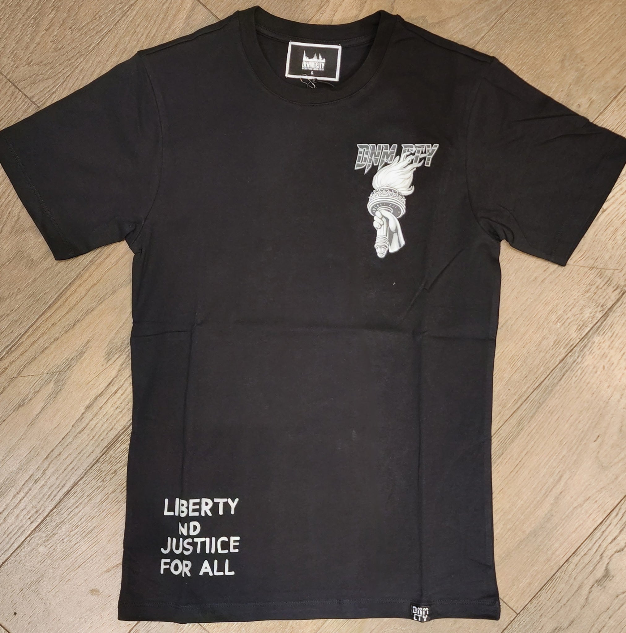 Denim City "Liberty & Justice" Shirt - Black