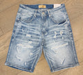 B&M Distressed Denim Shorts - ICE BLUE