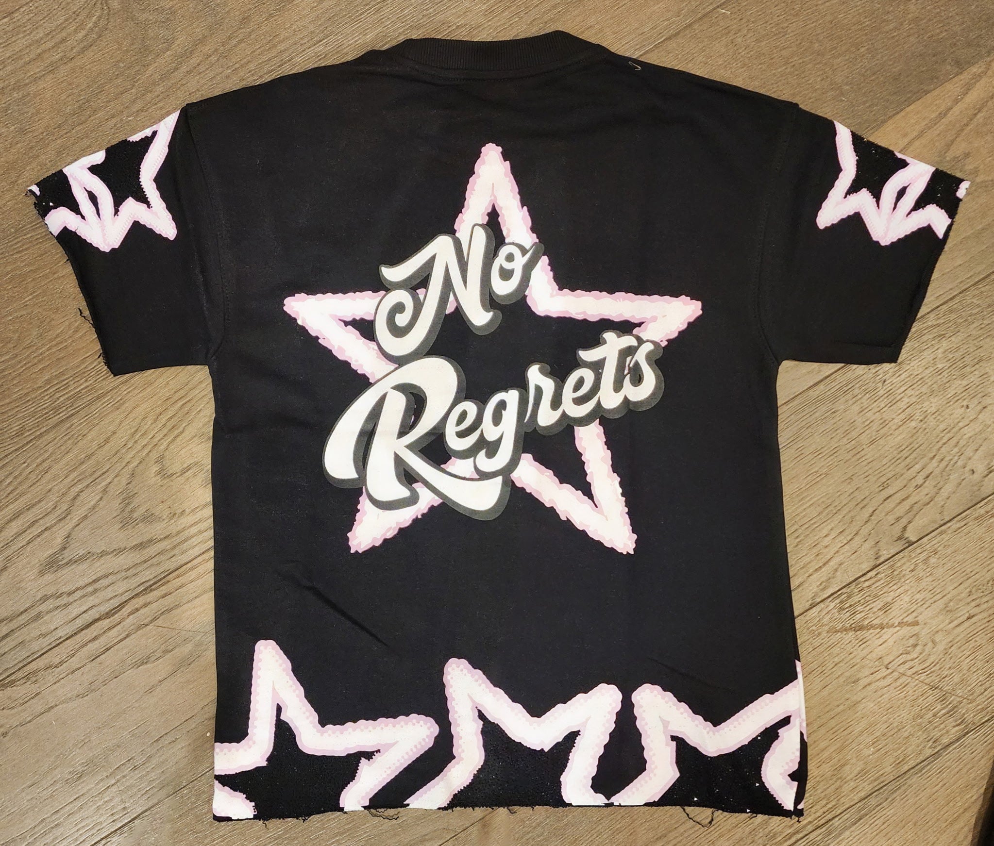 Focus Reckless Rhinestone Star Short Set – Black/Pink