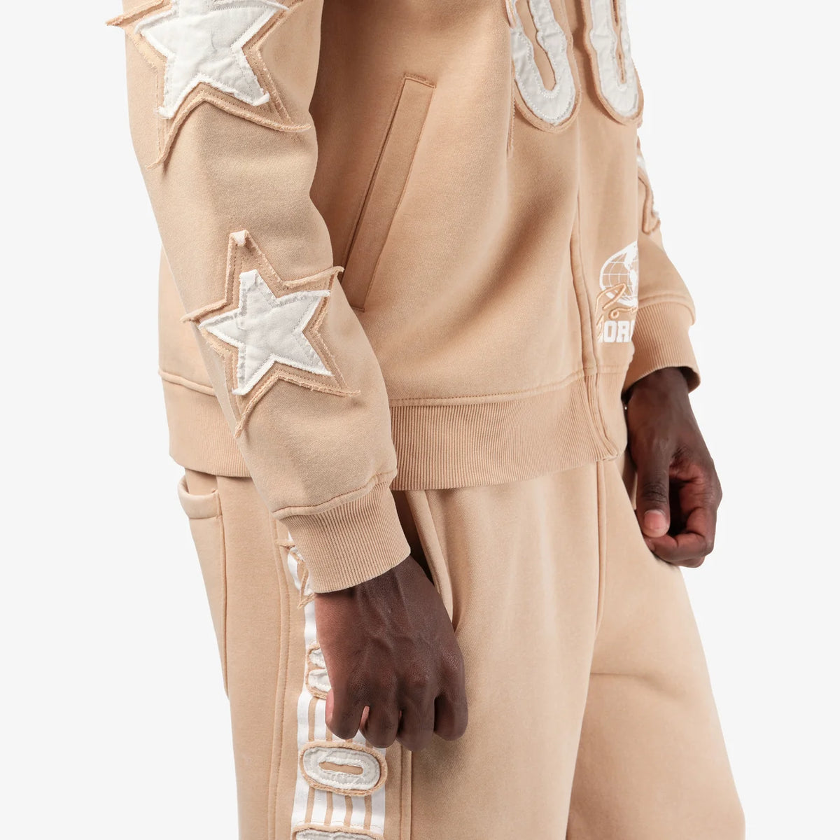 Copper Rivet World Tour Sweatsuit - Beige