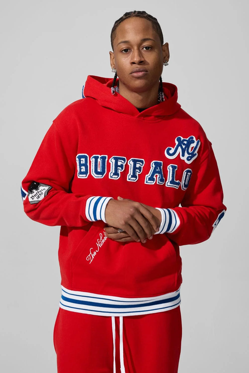 Jordan Craig BUFFALO MAFIA PULLOVER HOODIE - Red
