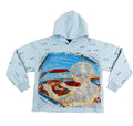 Focus Racer Pearl & Rhinestone Hoodie - Blue