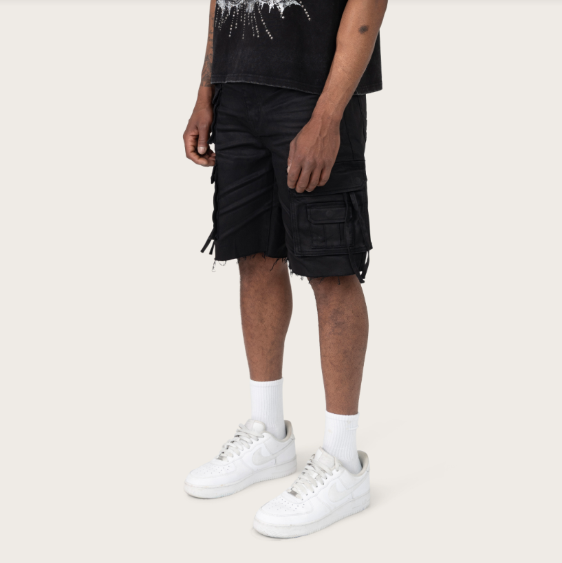 Smoke Rise Utility Shorts- Black