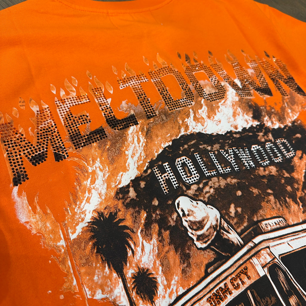 Denim City MELTDOWN Shirt - Orange