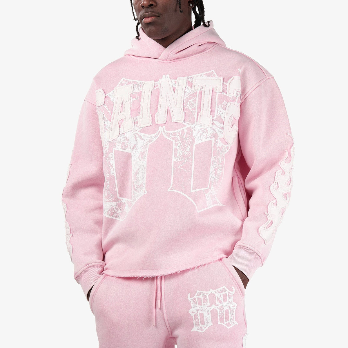 Copper Rivet Saints Fleece Set - Pink