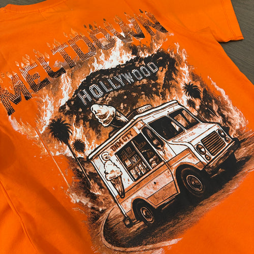 Denim City MELTDOWN Shirt - Orange