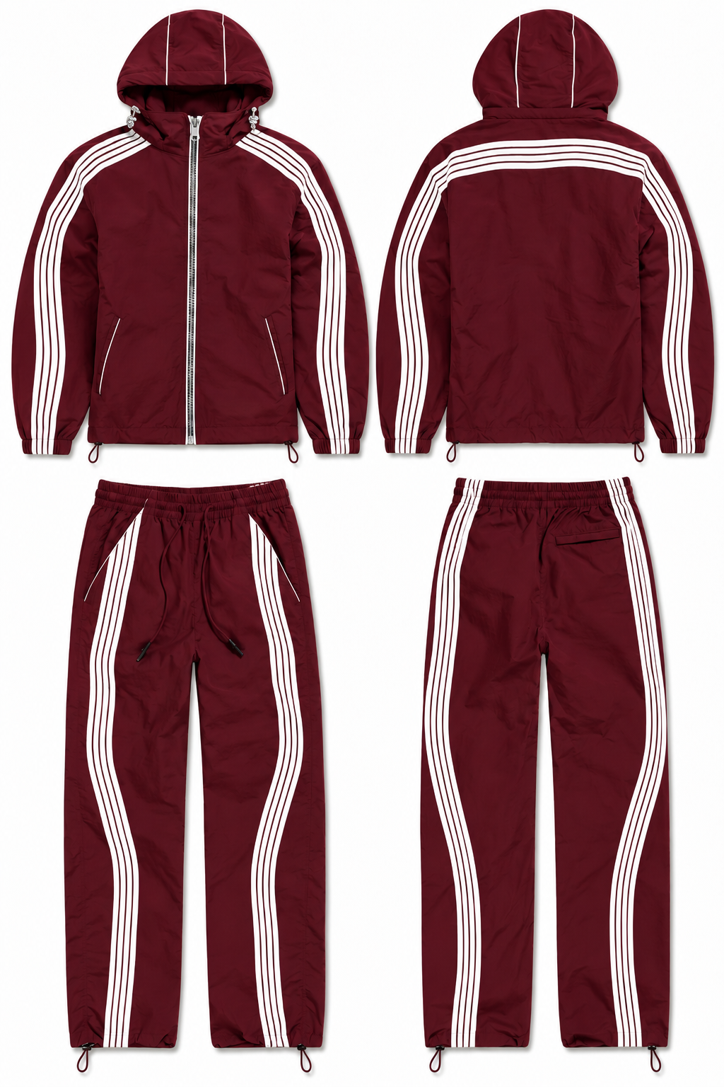 Jordan Craig Velocity Tracksuit - Wine/Burgundy