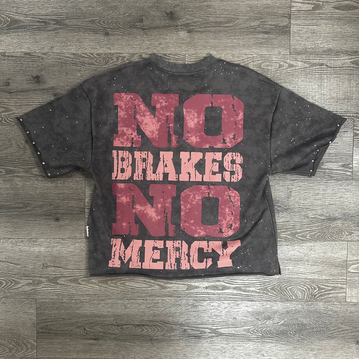 BKYS NO BRAKES CROPPED SHIRT - CHARCOAL