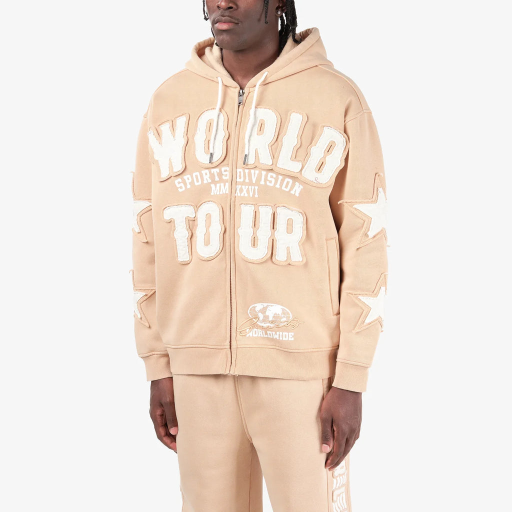 Copper Rivet World Tour Sweatsuit - Beige