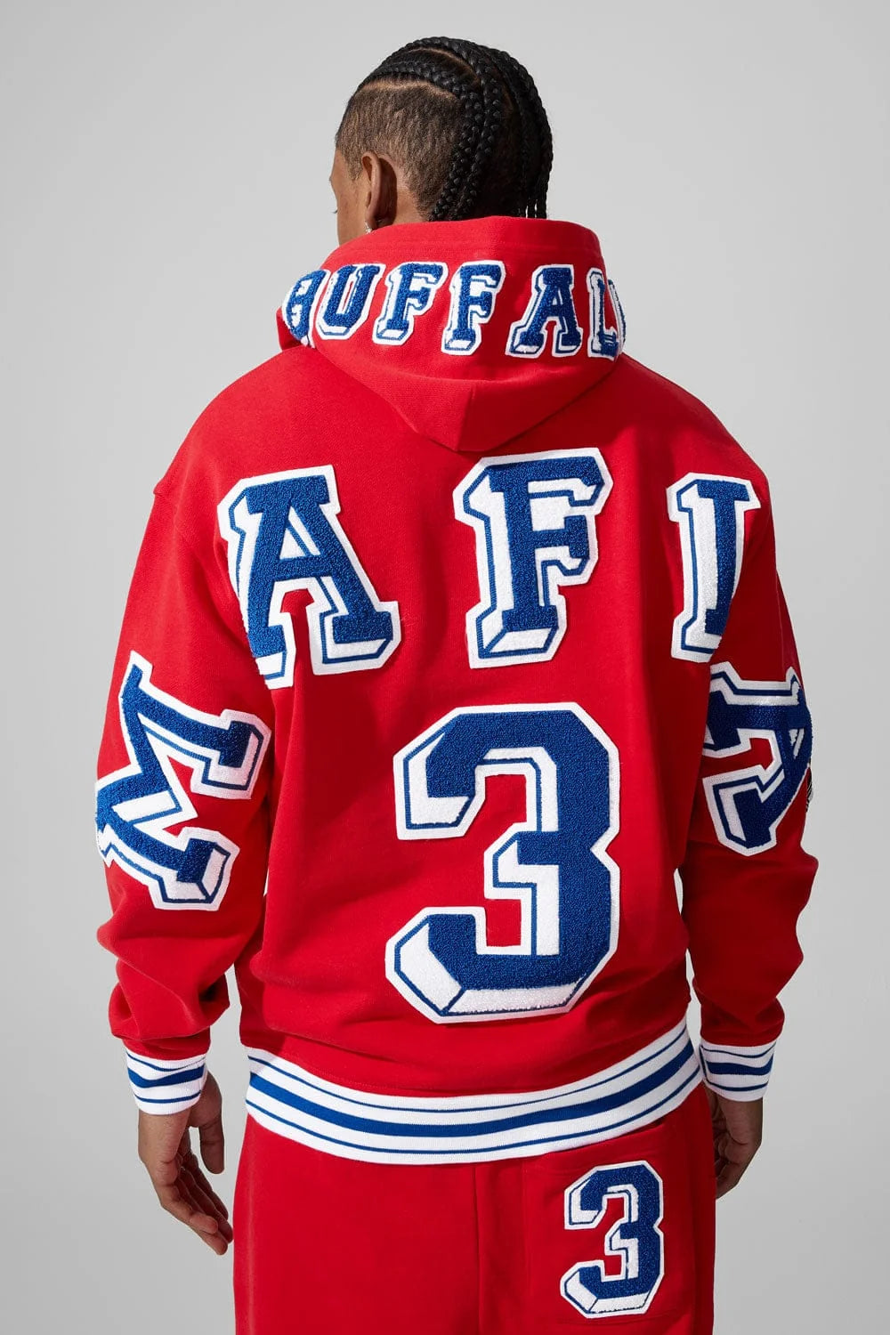 Jordan Craig BUFFALO MAFIA PULLOVER HOODIE - Red