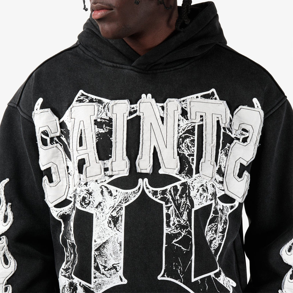 Copper Rivet Saints Fleece Set - Black