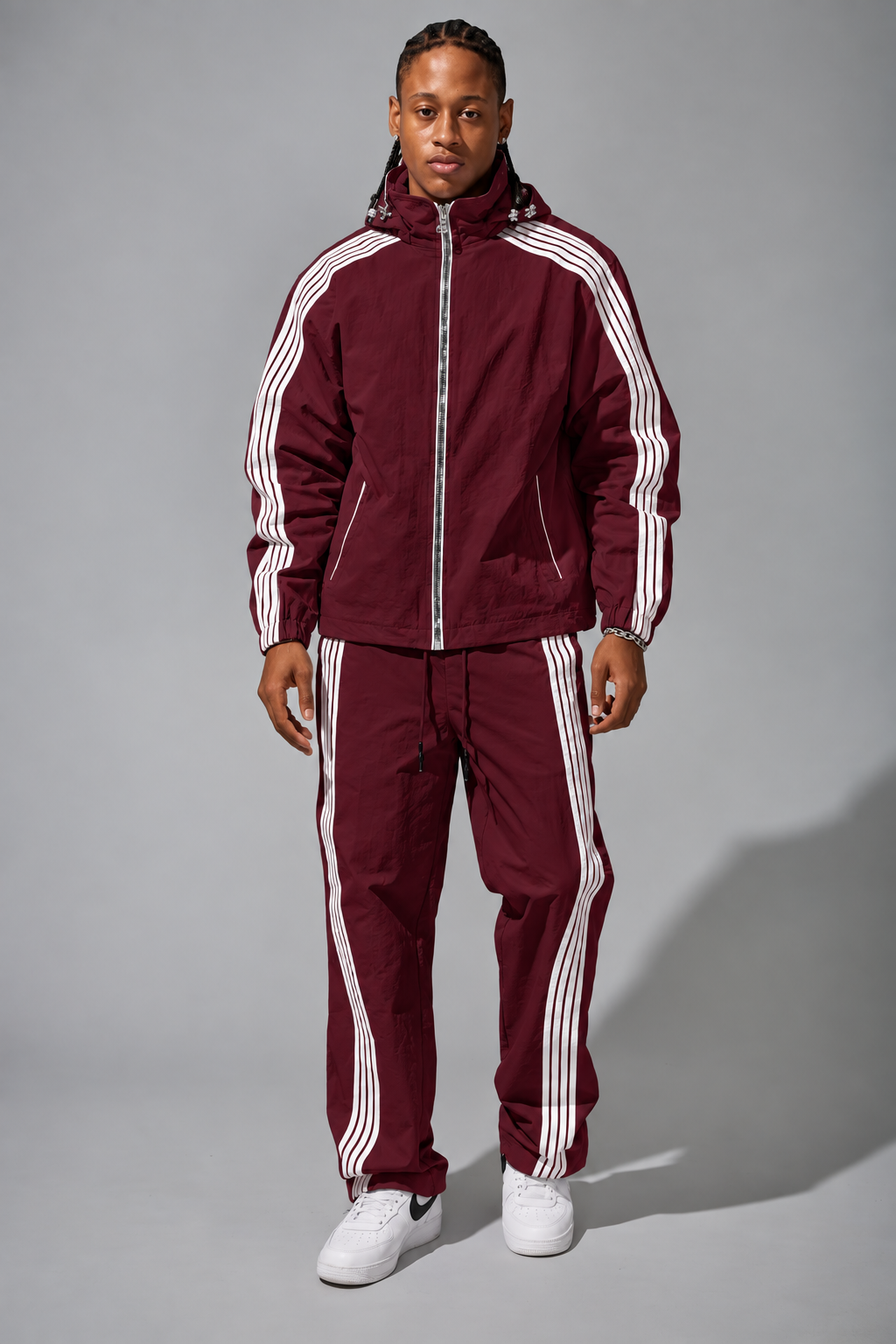 Jordan Craig Velocity Tracksuit - Wine/Burgundy