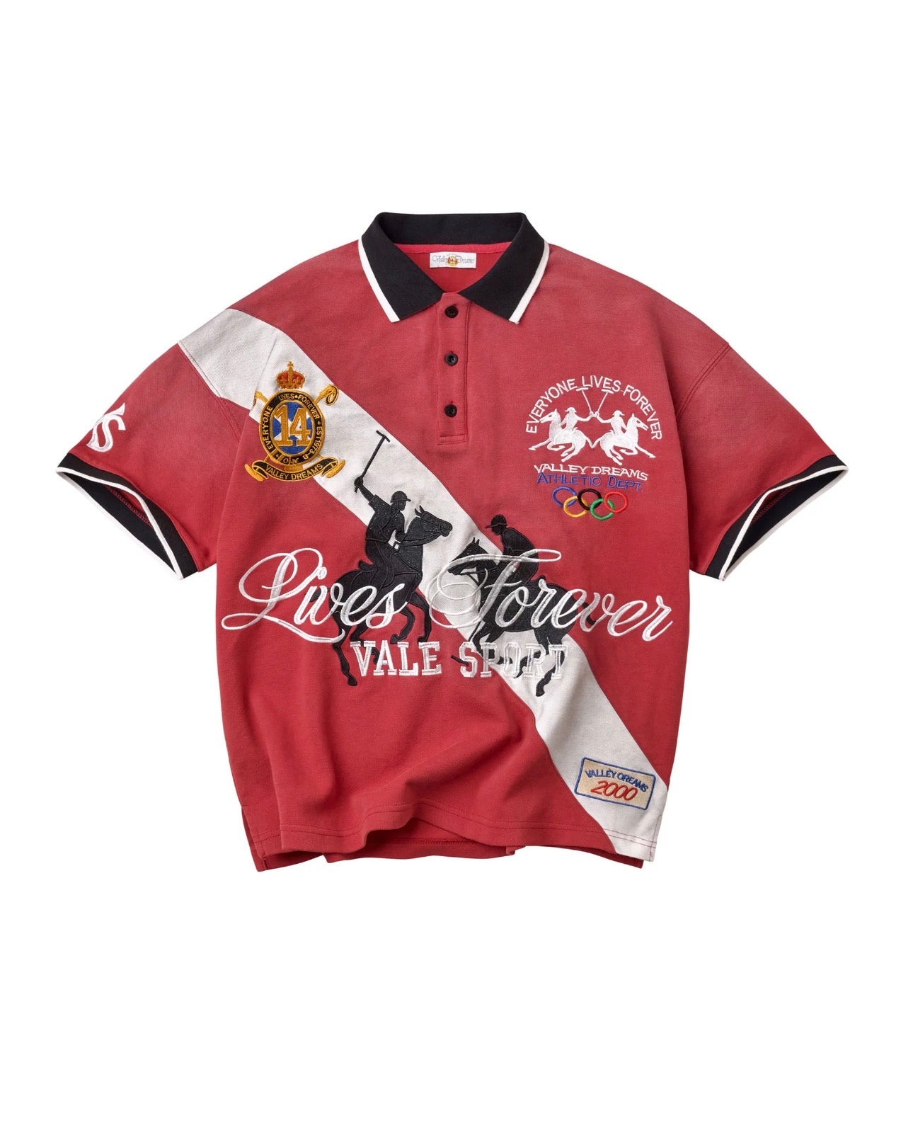 VALE DREAMS Lives Forever Polo - Red