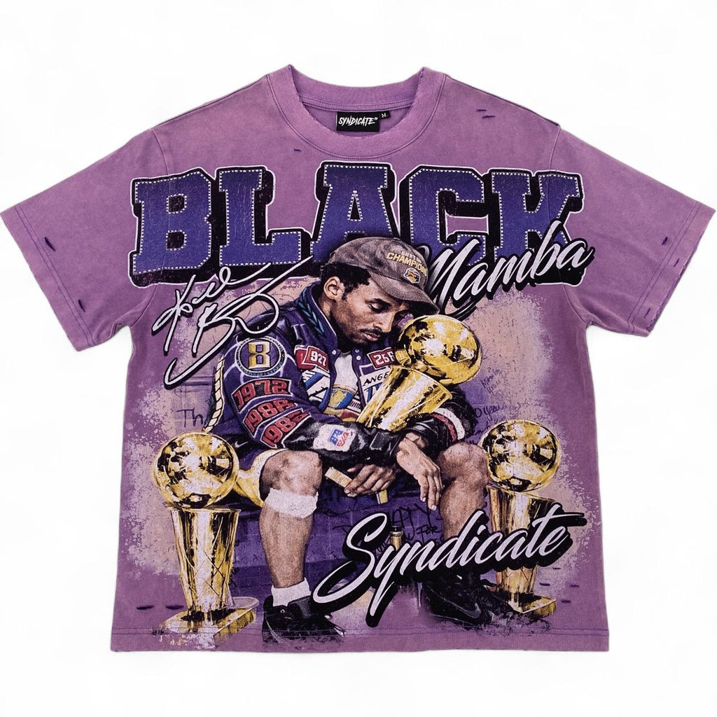 SYNDICATE BLACK MAMBA VINTAGE SHIRT - PURPLE