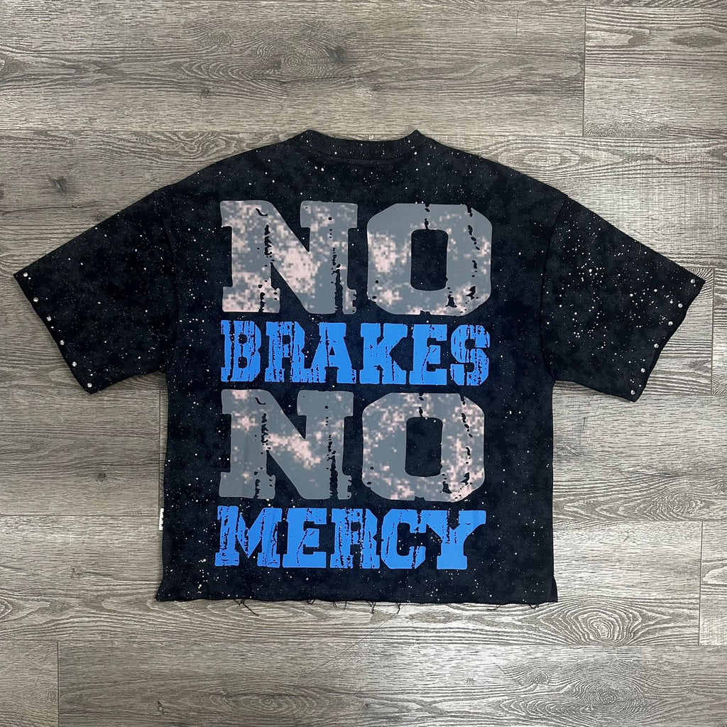 BKYS FEARLESS EAGLE CROPPED SHIRT - BLACK/BLUE