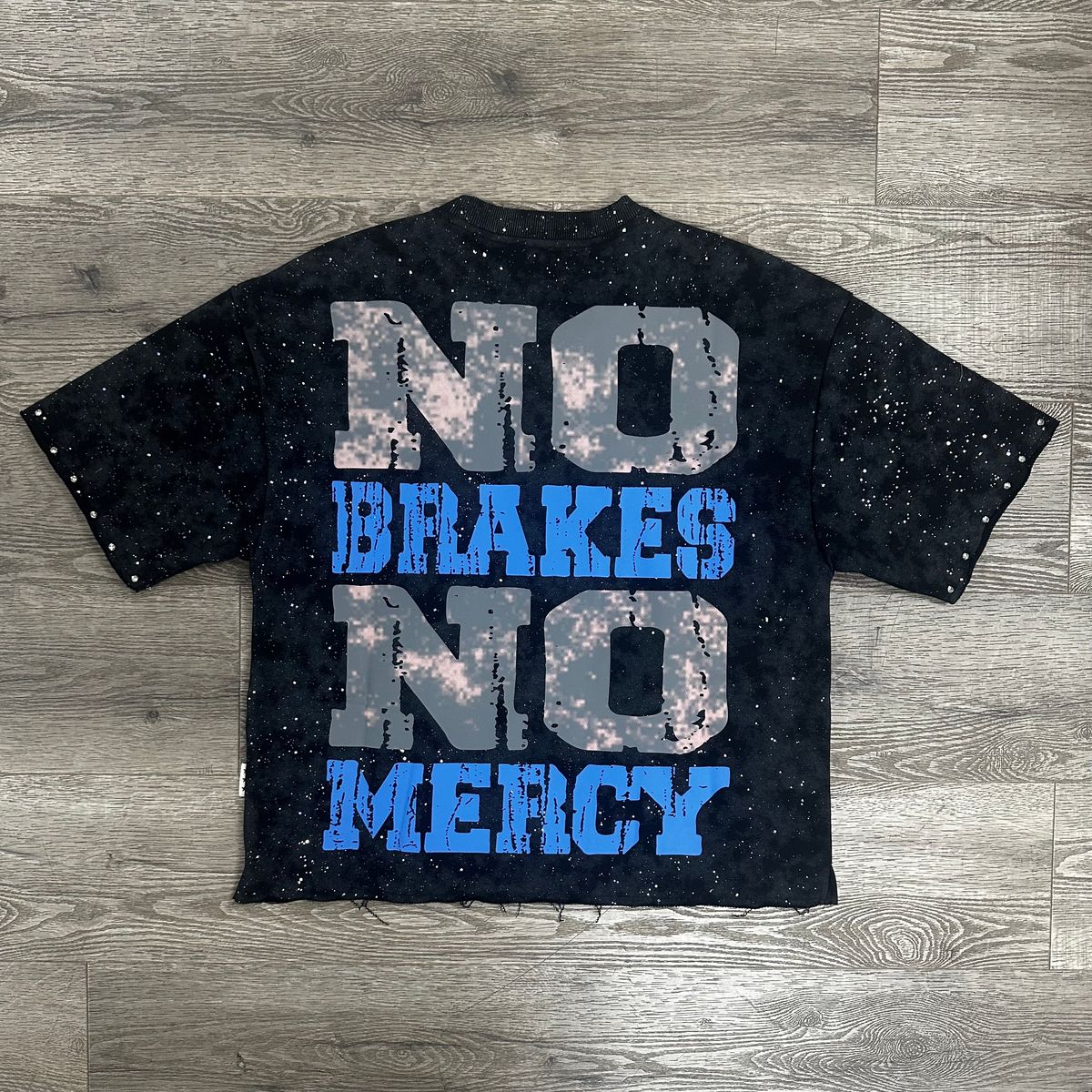 BKYS FEARLESS EAGLE CROPPED SHIRT - BLACK/BLUE