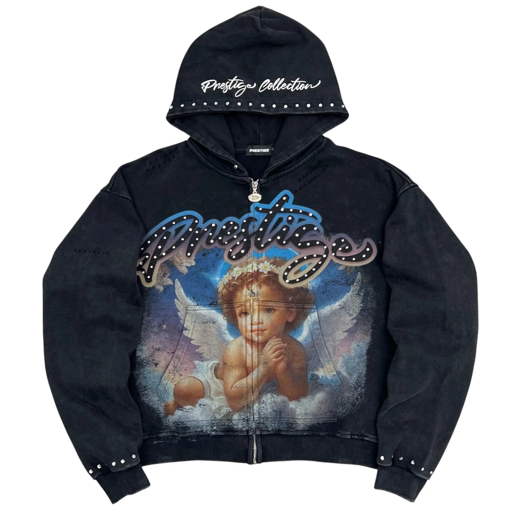 Prestige Angel Hoodie - Black & Blue