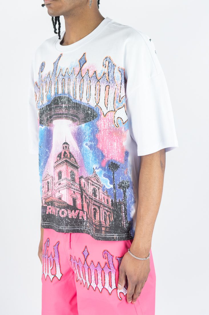 REBEL MINDS MIDTOWN GRAPHIC SHIRT - WHITE