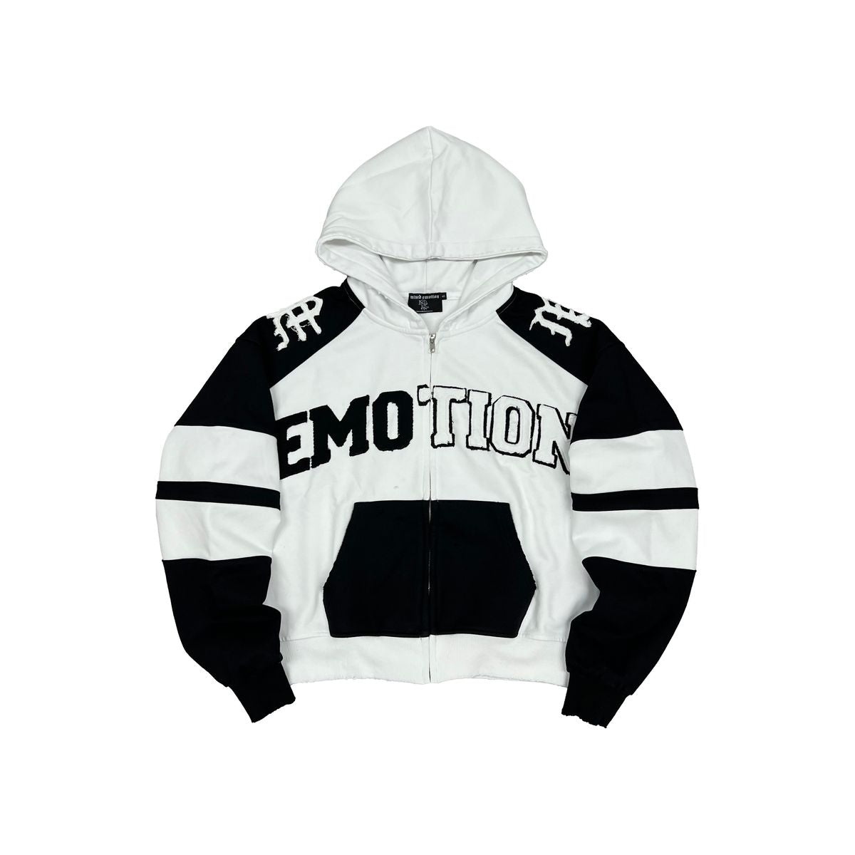 Mixed Emotions “Varsity” Hoodie - White