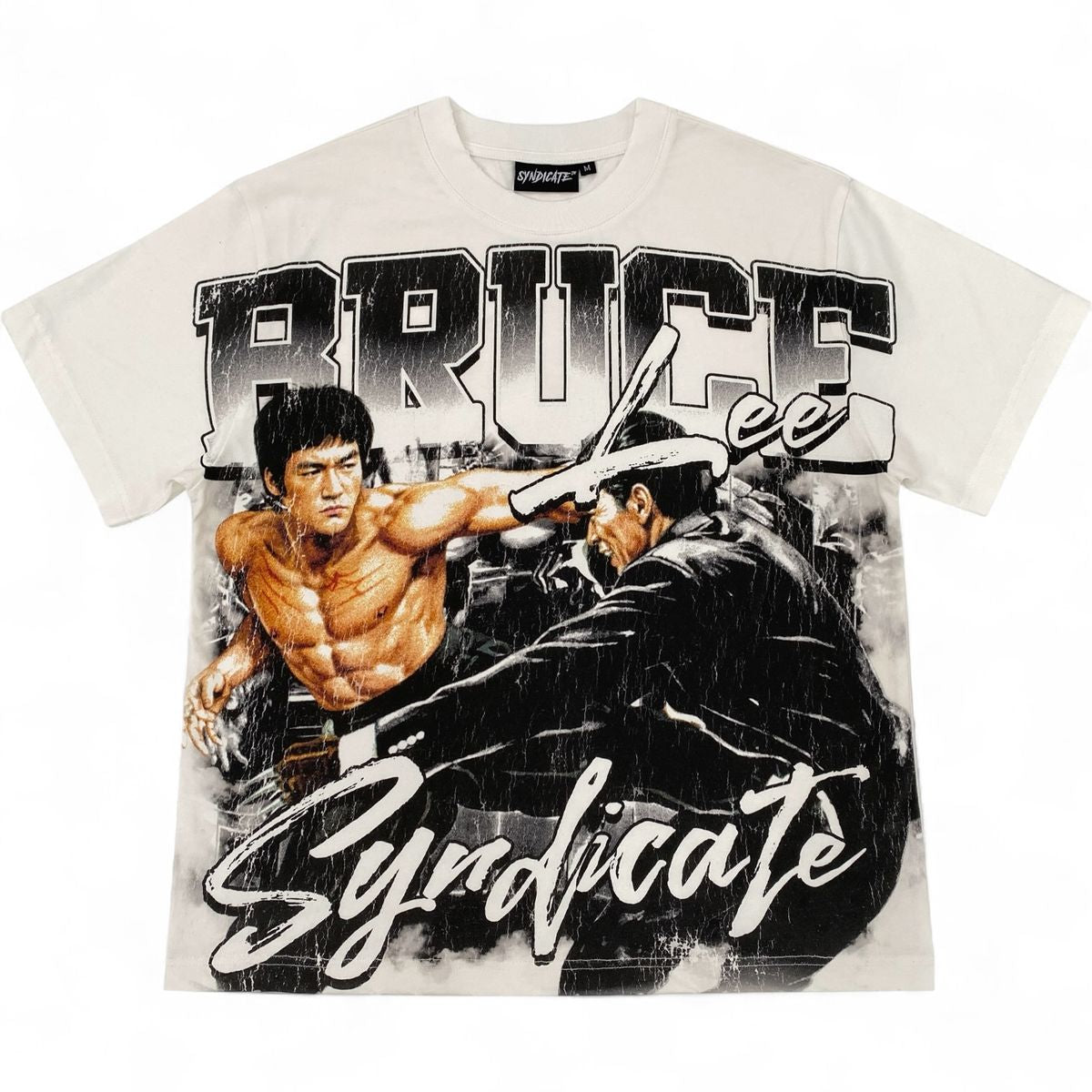 SYNDICATE BRUCE LEE VINTAGE SHIRT - WHITE