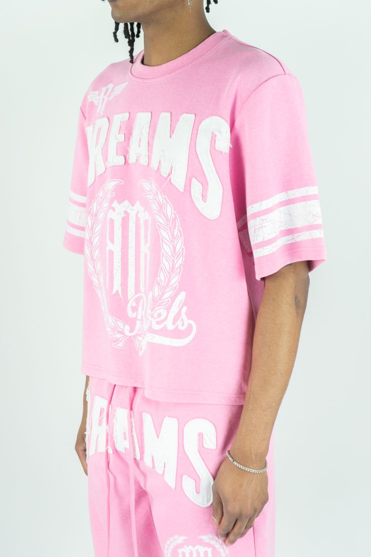 REBEL MINDS DREAMS GRAPHIC SHIRT - PINK