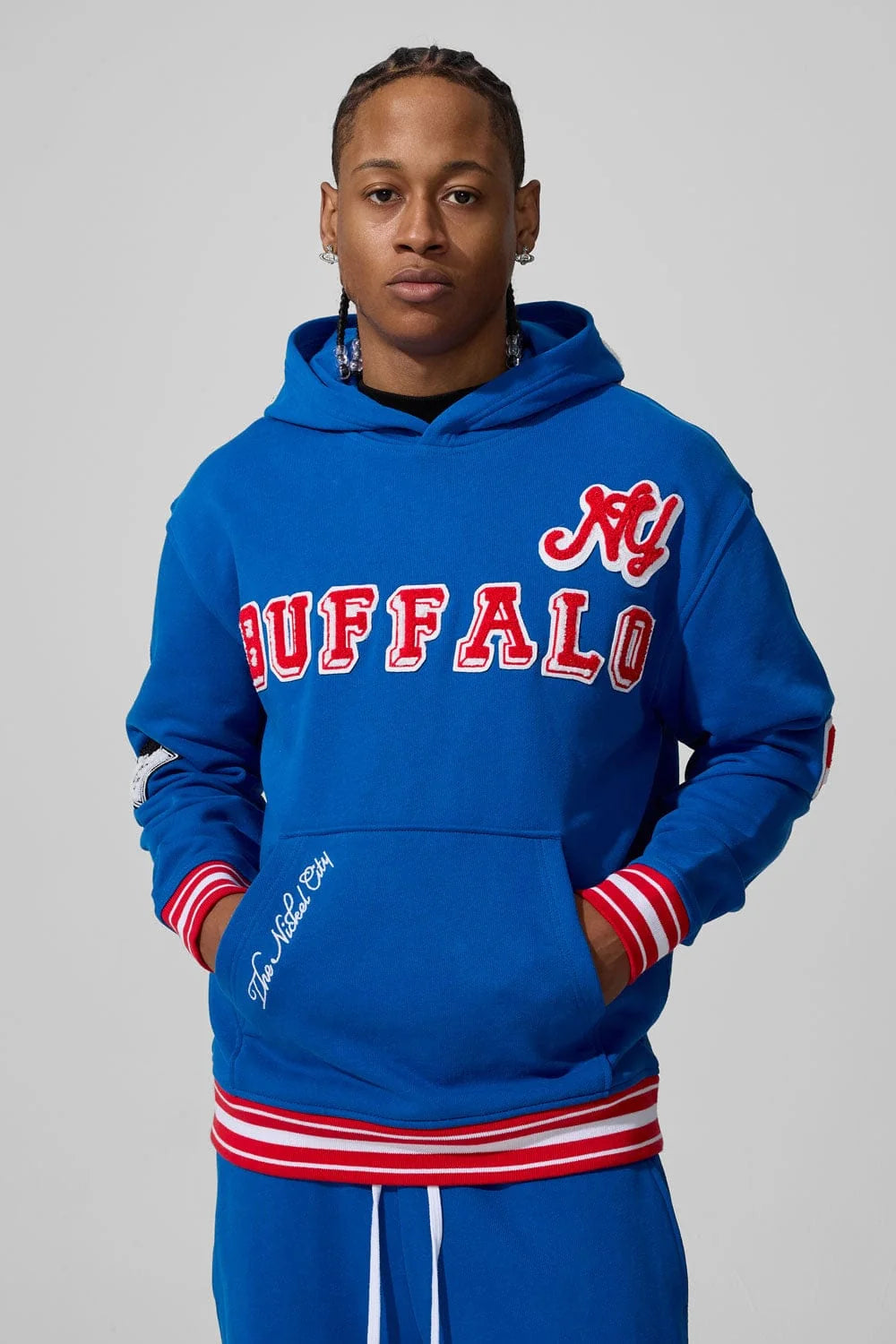 Jordan Craig BUFFALO MAFIA PULLOVER HOODIE - Royal Blue