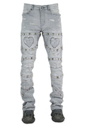 Focus "Amore" Stacked Jeans  - Grey