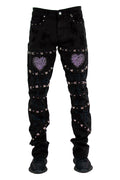Focus "Amore" Stacked Jeans - Jet Black
