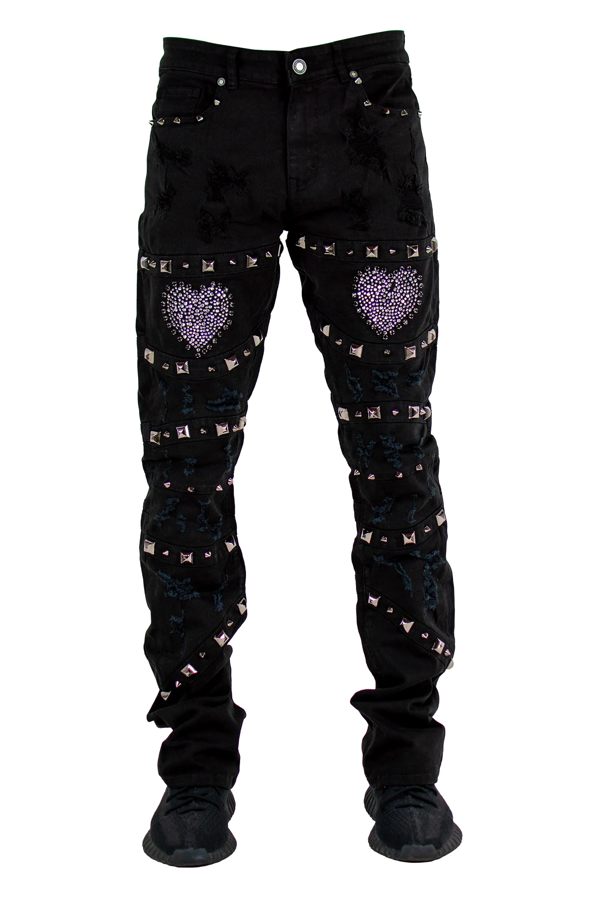 Focus "Amore" Stacked Jeans - Jet Black