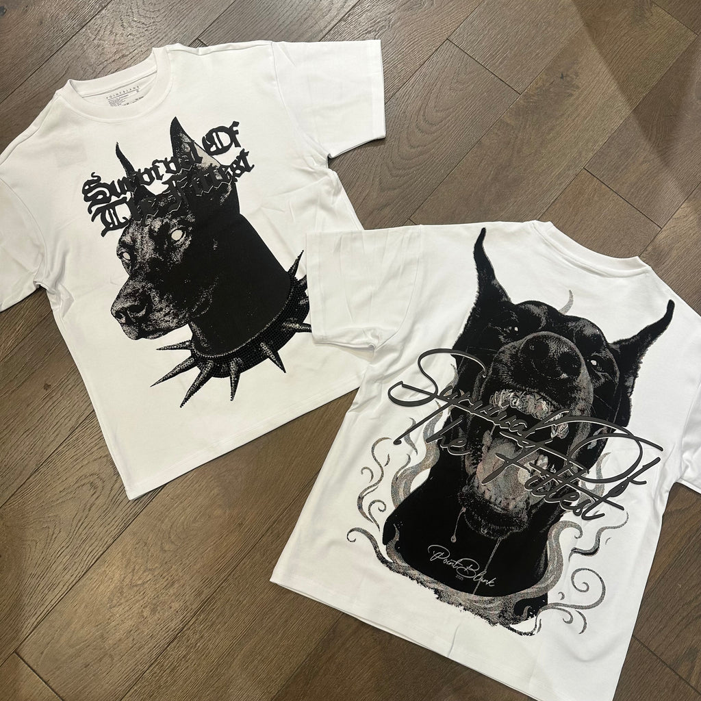 Point Blank Survival Of The Fittest Shirt - White