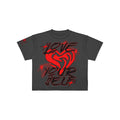Premium Milano Broken Hearted Crew Neck Shirt Charcoal Gray