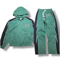 Shattered Hearts Peekaboo Nylon Sets - Green/Black