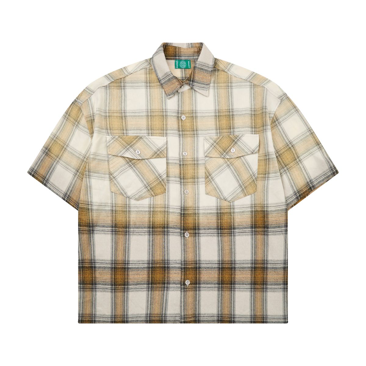 Campus Goods Saint Sun Fade Flannel - Cream/Brown