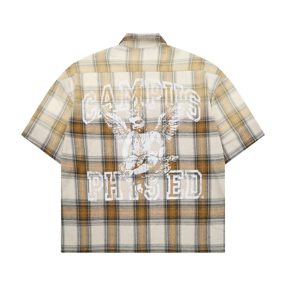 Campus Goods Saint Sun Fade Flannel - Cream/Brown