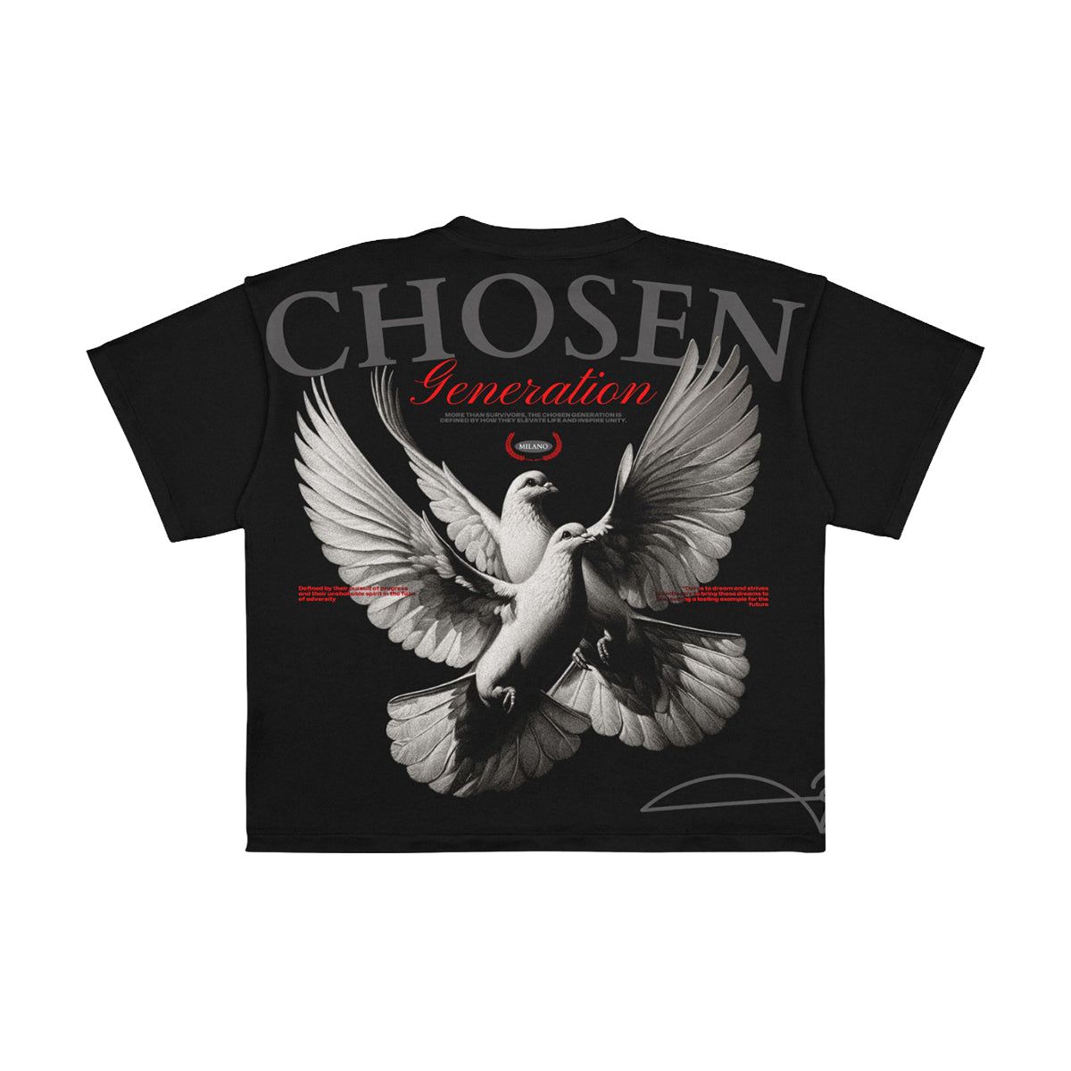 Premium Milano Chosen Generation Crew Neck Shirt Black