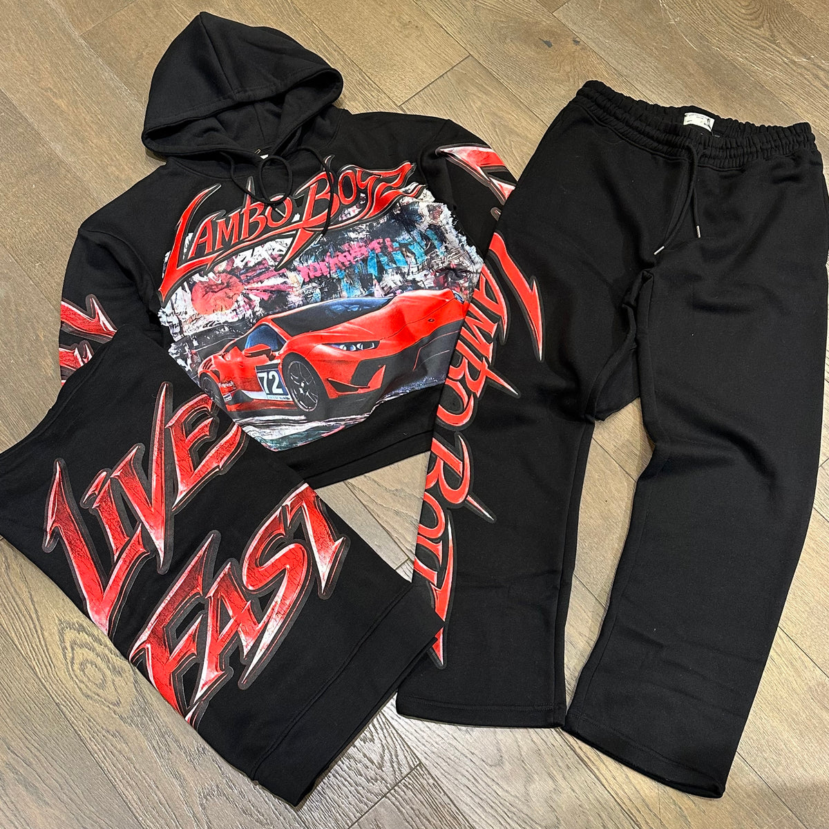 Evolution Live Fast Sweatsuit - Black